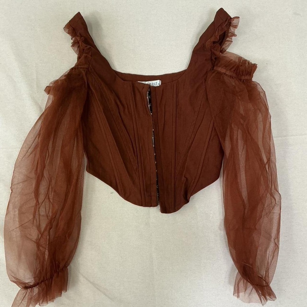 CELECCI corset-style crop top - Picture 1 of 4
